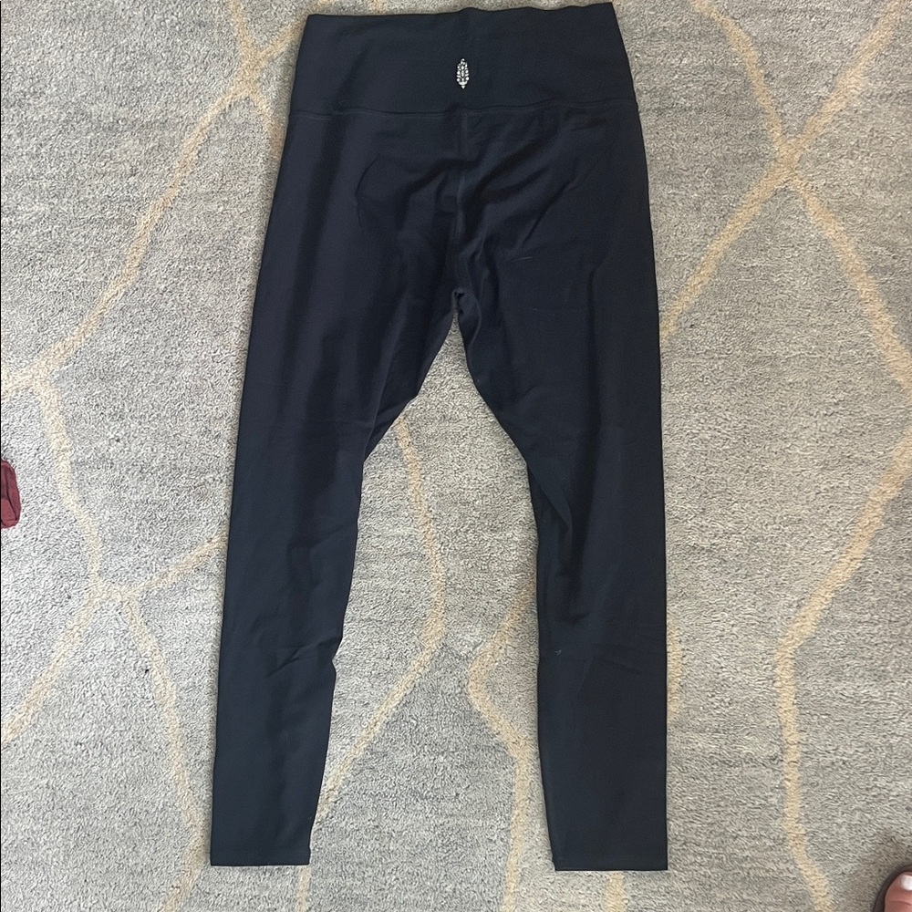 Free People Movement Black High-Waisted Leggings